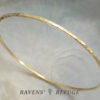 hammered gold bangle