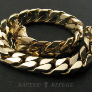 gold curb link bracelet