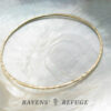 hammered gold bangle