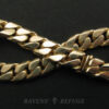 gold curb link bracelet