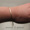 hammered gold bangle