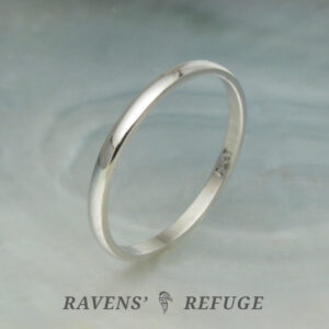 1.5mm wispy platinum ring