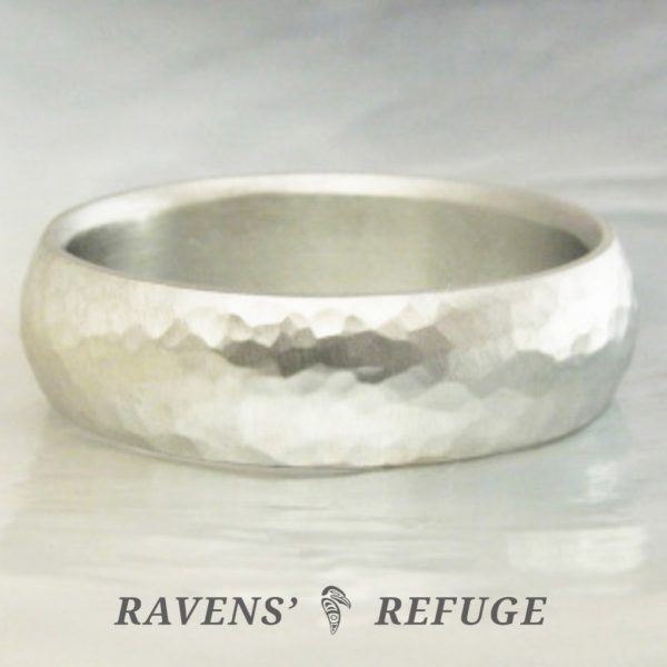 Comfort Fit Wedding Band For Men Or Women Ravens Refuge