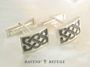 Celtic cufflinks in sterling