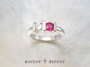 diamond and ruby ring