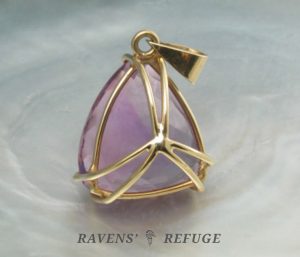 unique amethyst pendant