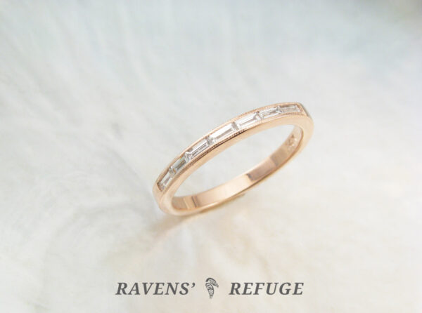 channel set baguette ring