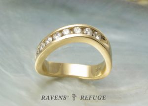 contoured eternity ring