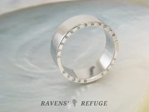 diamond edge wedding band