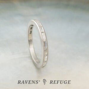 handmade diamond eternity band