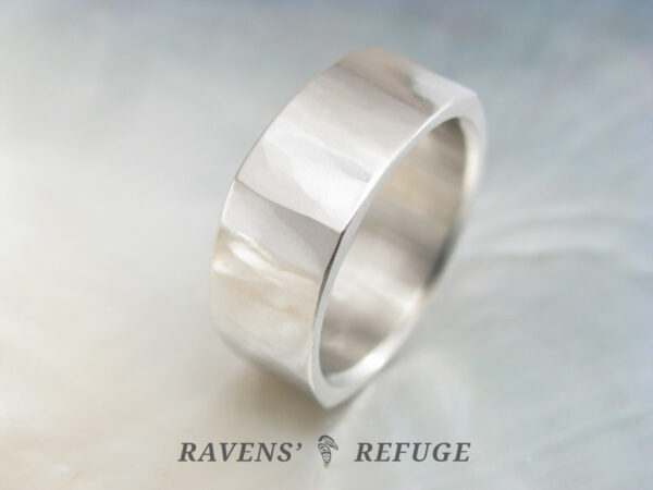 men's square ring 8mm wide