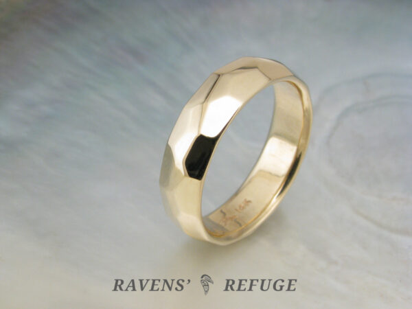 organic mens wedding band