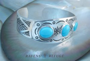 sterling turquoise cuff