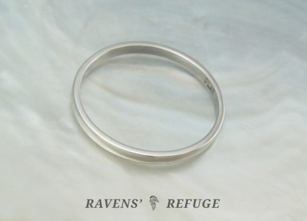 tiny platinum stacking ring