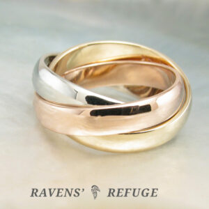 three color Russian wedding ring