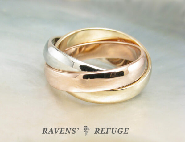 three color Russian wedding ring