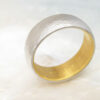 men's low dome wedding ring