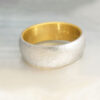 hammered platinum wedding band