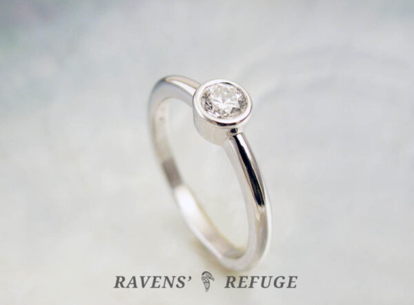 modern engagement ring